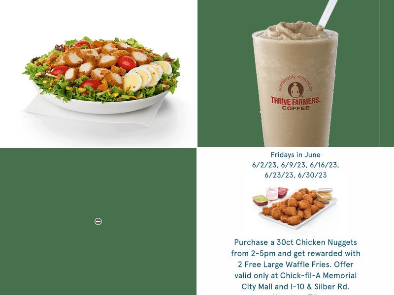 Chick-fil-A Menu