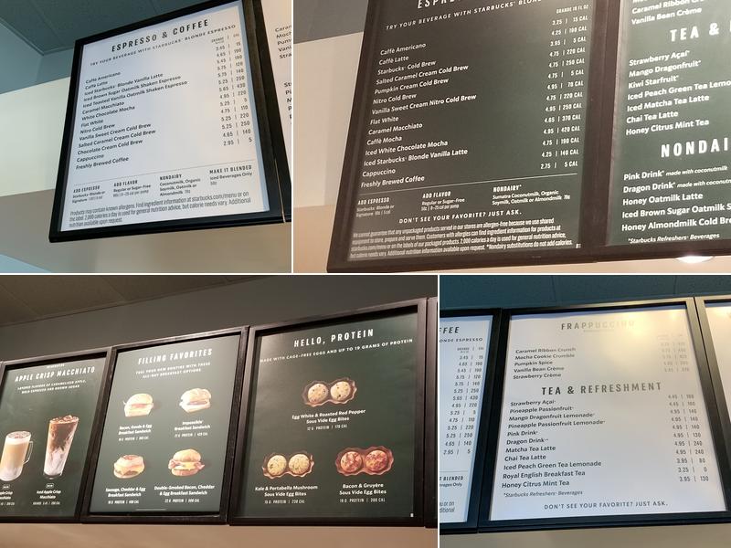 Starbucks Menu