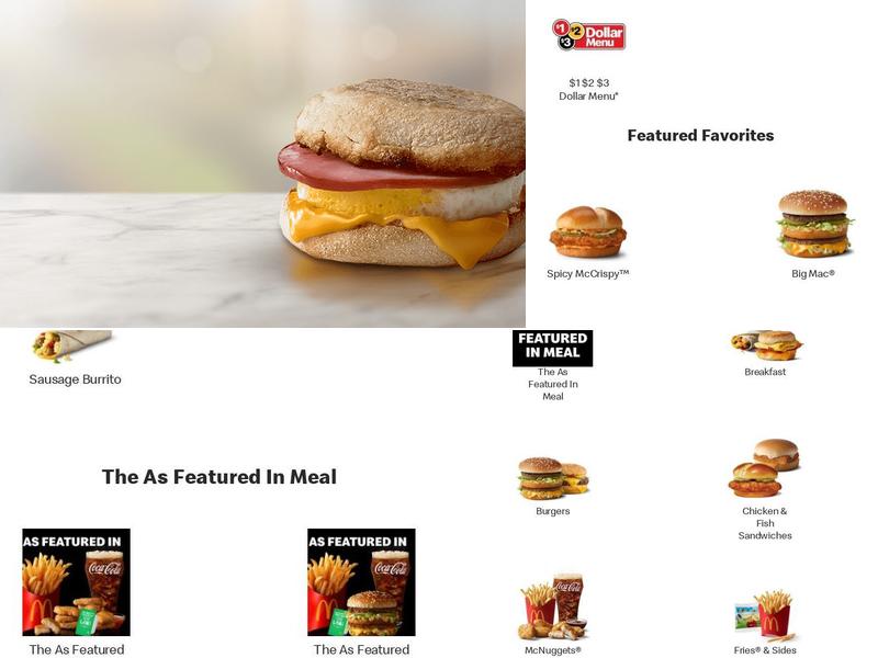 McDonald's Menu