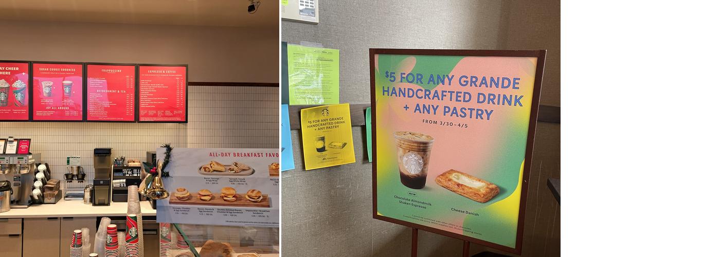 Starbucks Coffee Company Menu