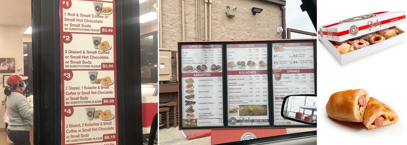 Shipley Do-Nuts Menu