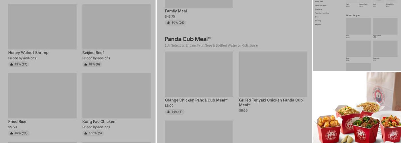 Panda Express Menu