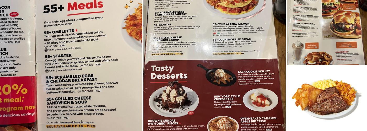 Denny's Menu