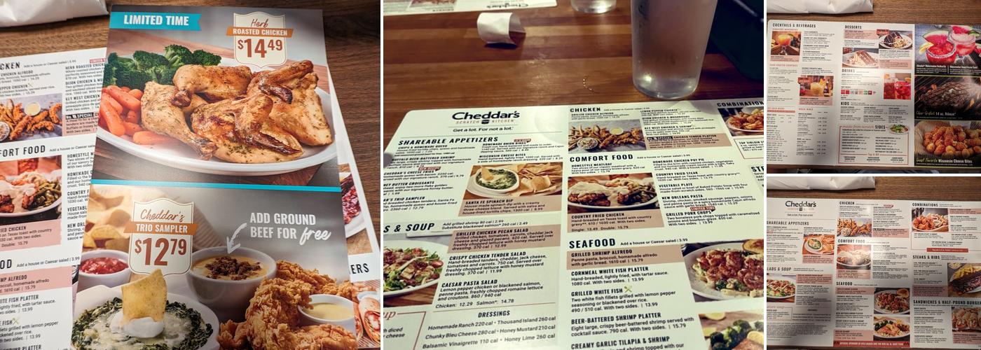 Cheddar's Scratch Kitchen Menu