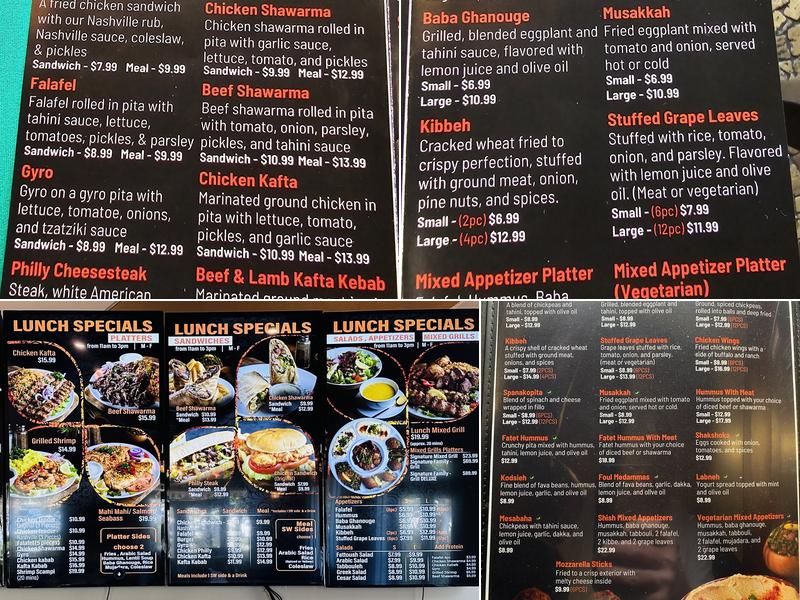 Shish Grill Menu