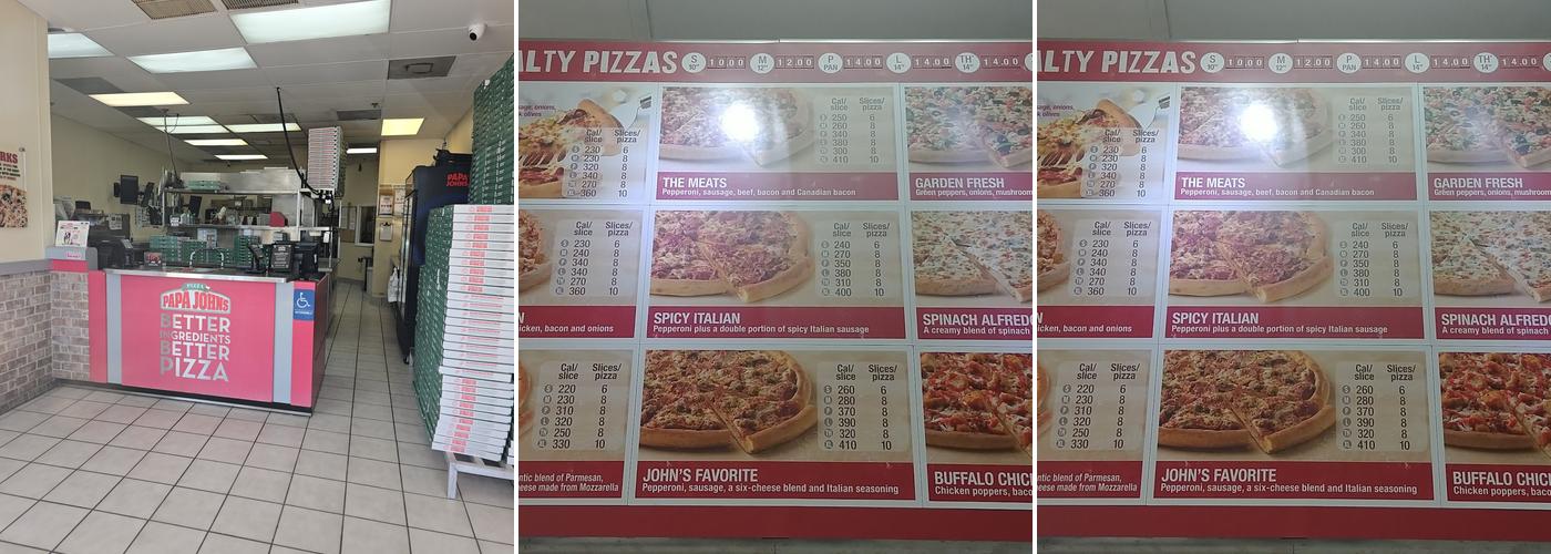 Papa Johns Pizza Menu