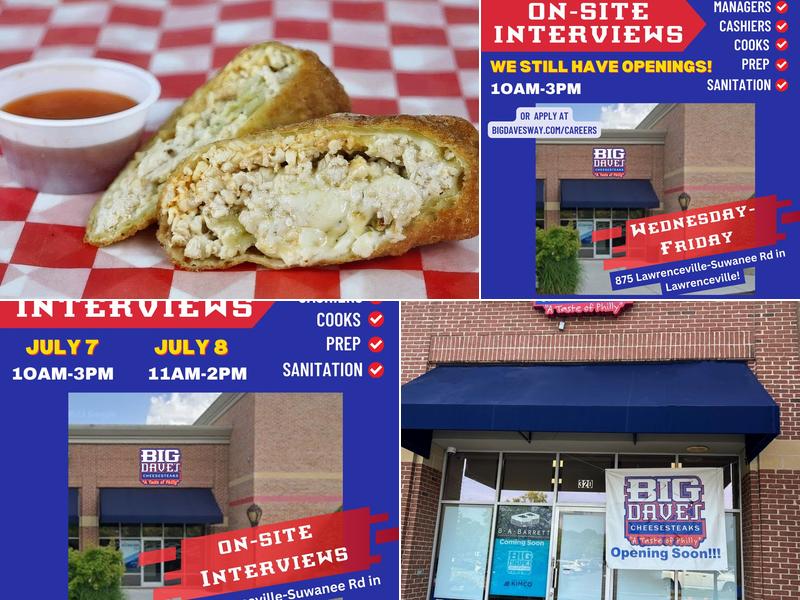Big Dave's Cheesesteaks 875 Lawrenceville-Suwanee Rd #320, Lawrenceville