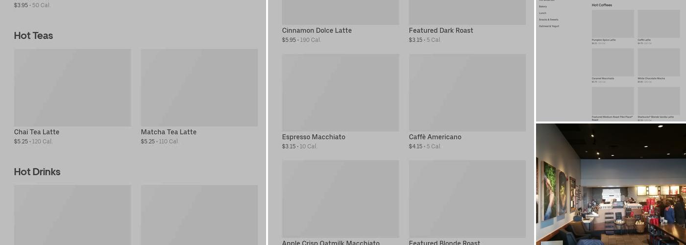Starbucks Menu