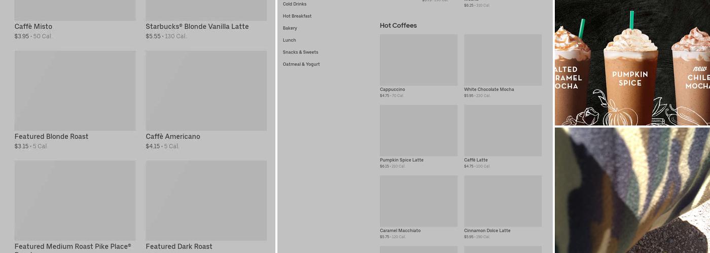 Starbucks Menu