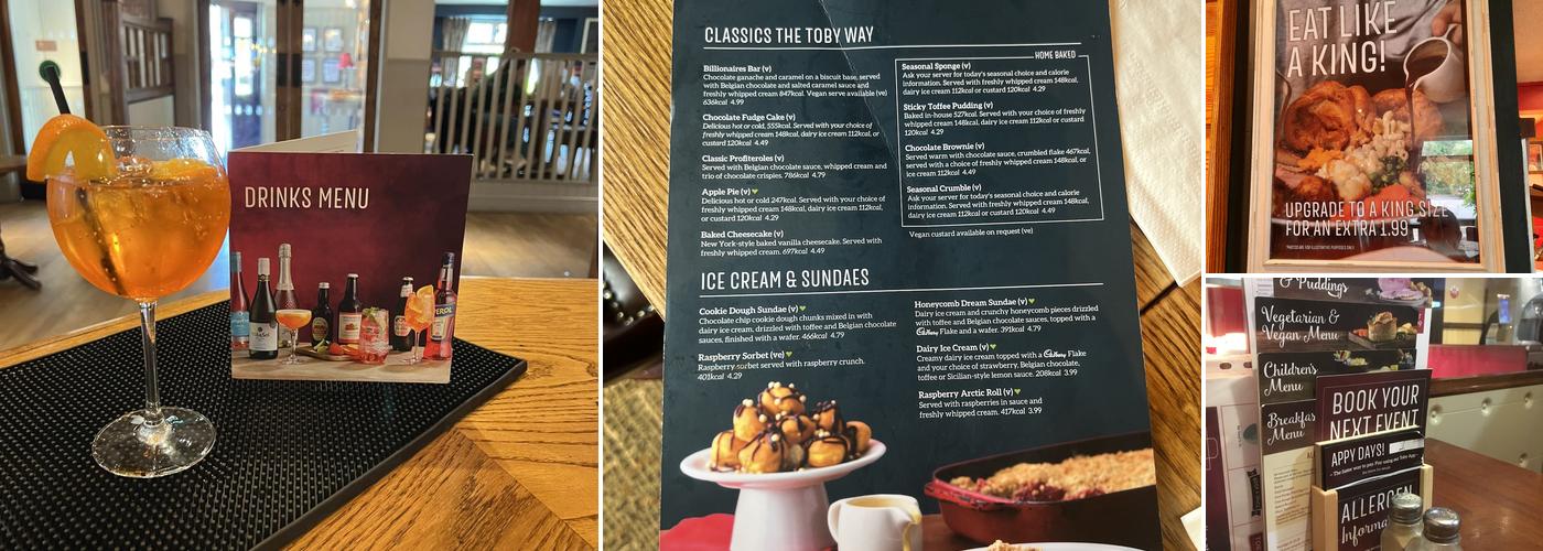 Toby Carvery Chadderton Park Menu
