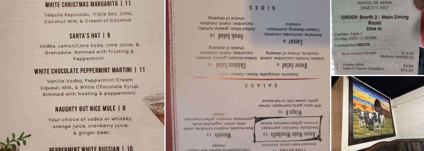 Jc’s Steakhouse Menu