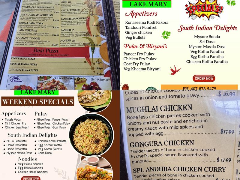 Persis Indian Grill Menu