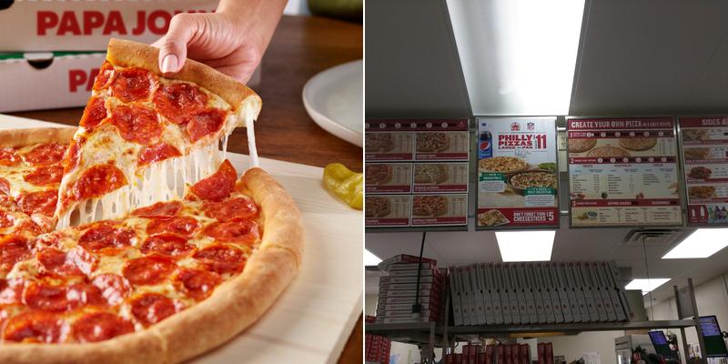 Papa Johns Pizza Menu