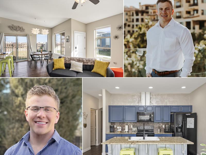 Luke Silbernagel with Amherst Madison