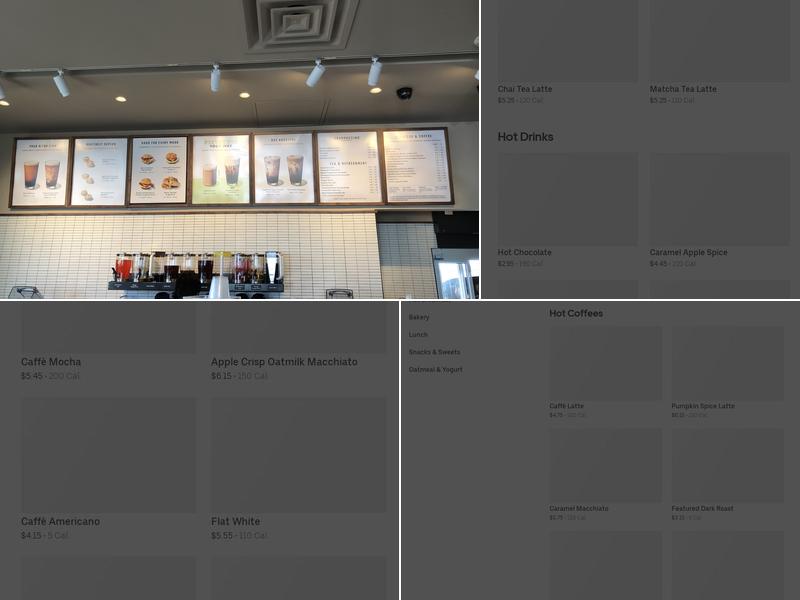 Starbucks Menu
