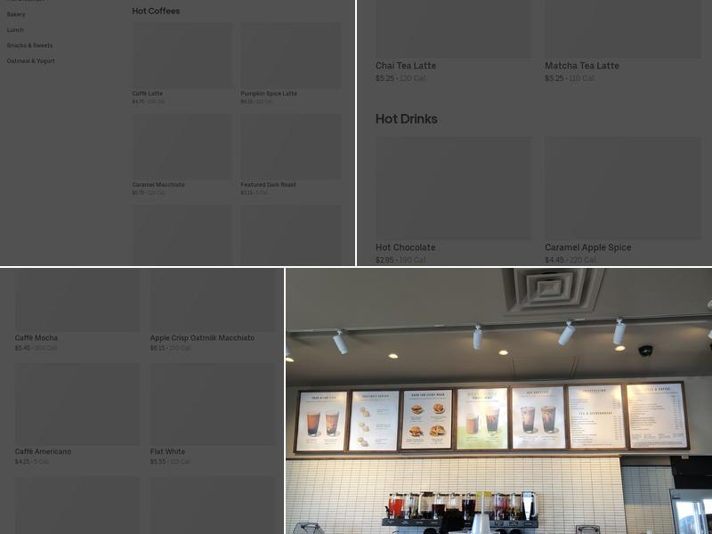 Starbucks Menu
