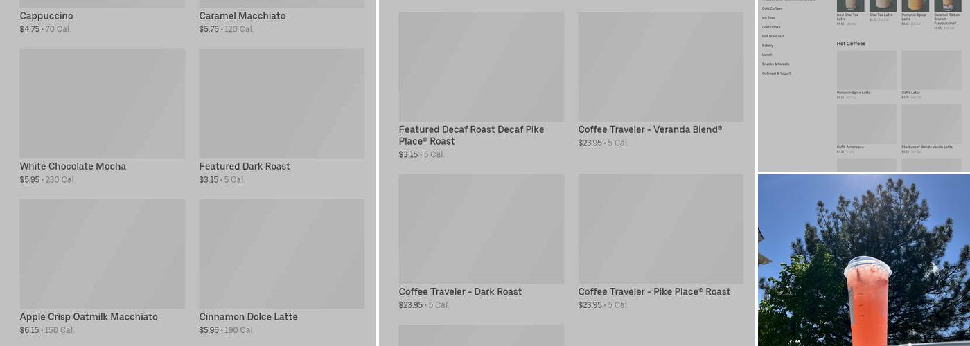Starbucks Menu