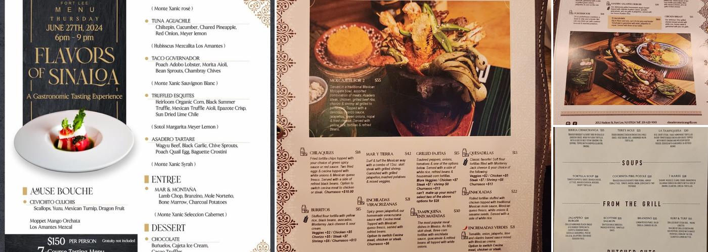 El Asadero Mexican Grill Fort Lee Menu