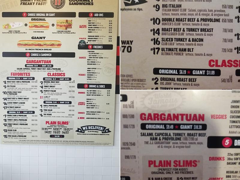 Jimmy John's Menu