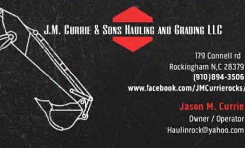 J.M. Currie & Sons Hauling and Grading LLC.