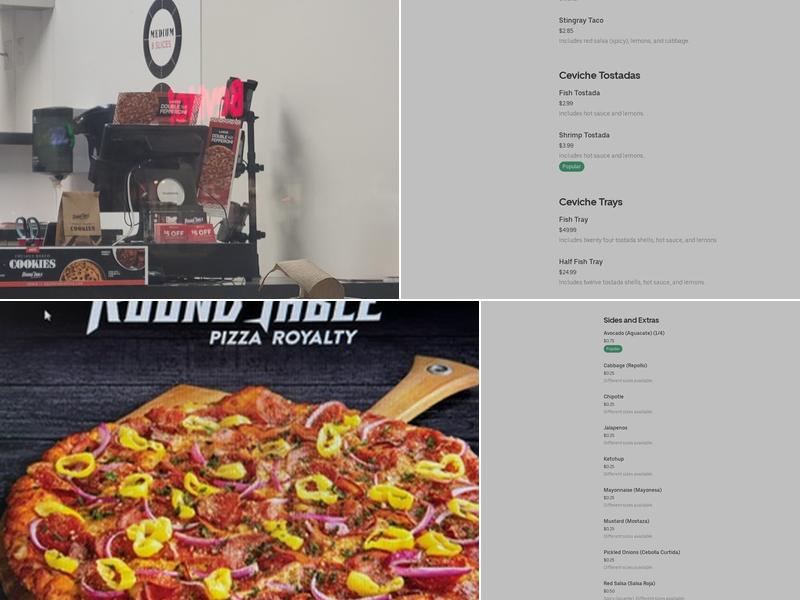 Round Table Pizza Menu