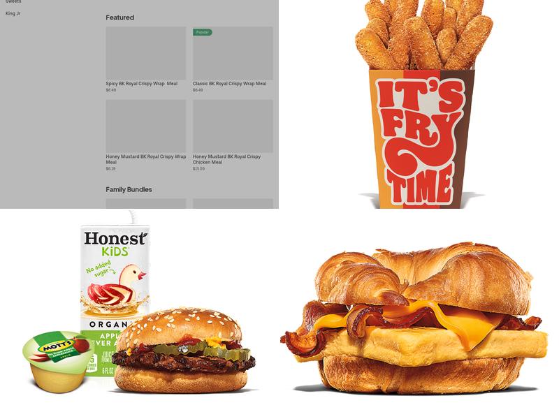 Burger King Menu