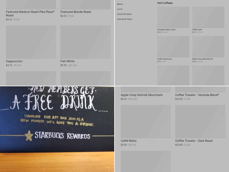 Starbucks Menu