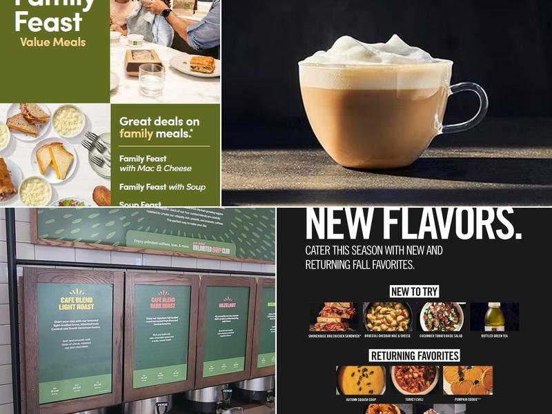 Panera Bread Menu