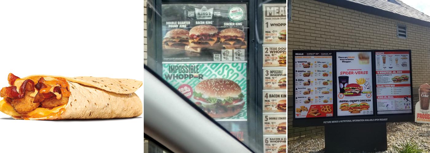 Burger King Menu
