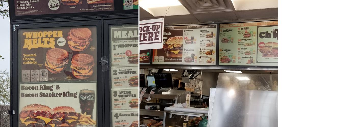 Burger King Menu