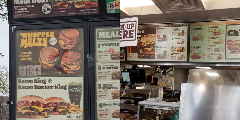 Burger King Menu