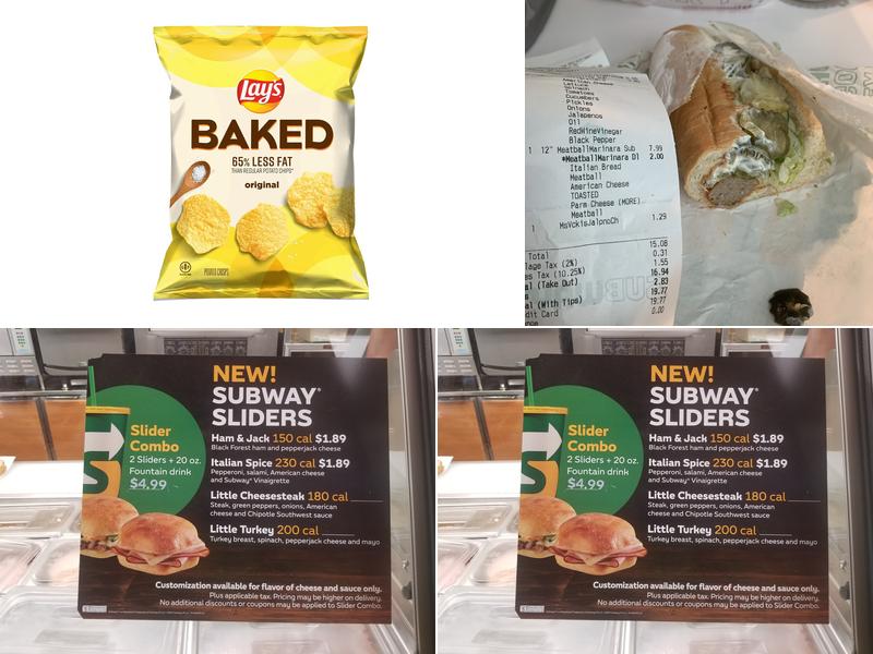 Subway Menu
