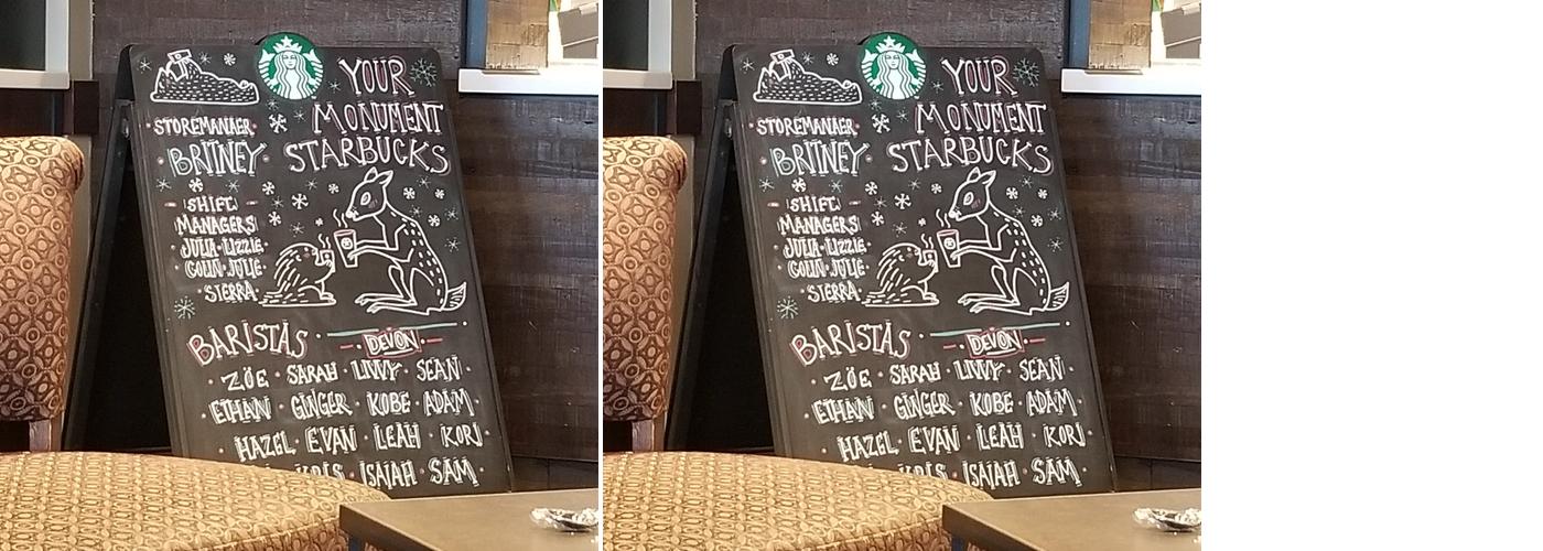 Starbucks Menu