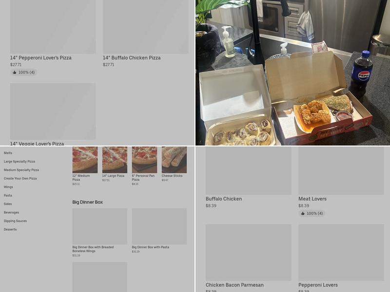 Pizza Hut Menu