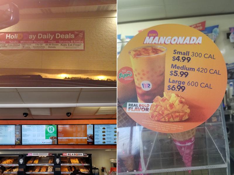 Dunkin' Menu