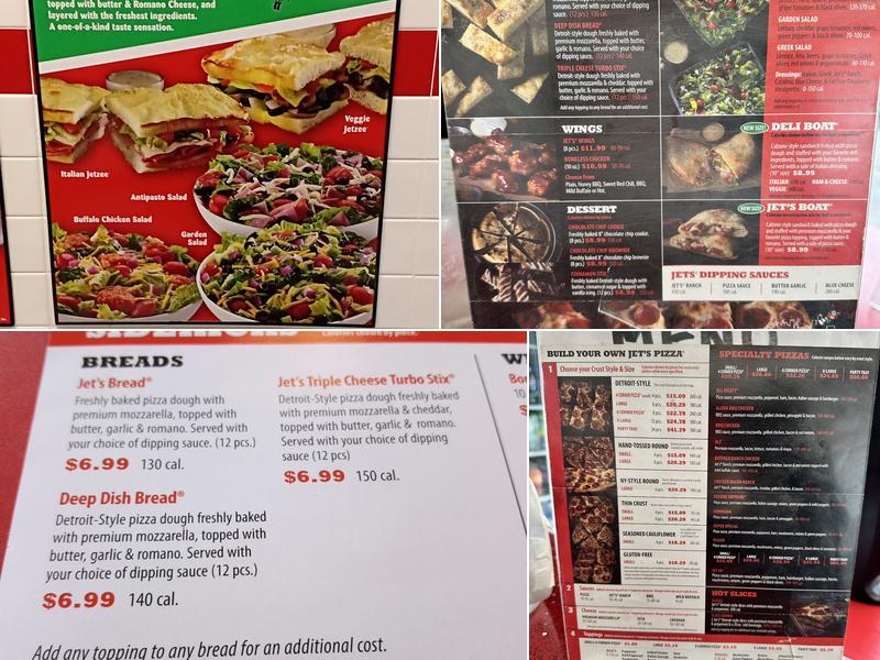 Jet's Pizza Menu