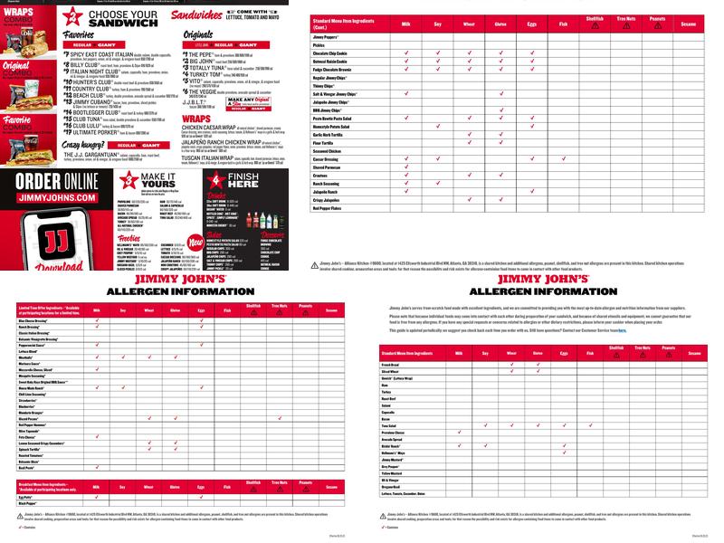 Jimmy John's Menu