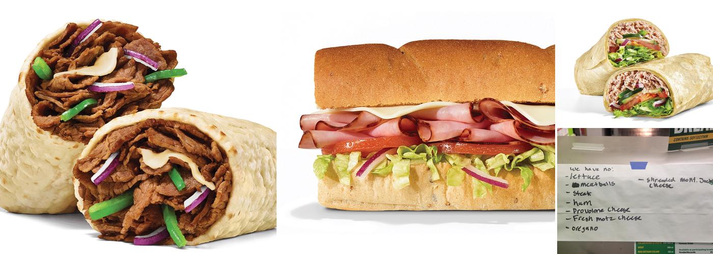 Subway Menu