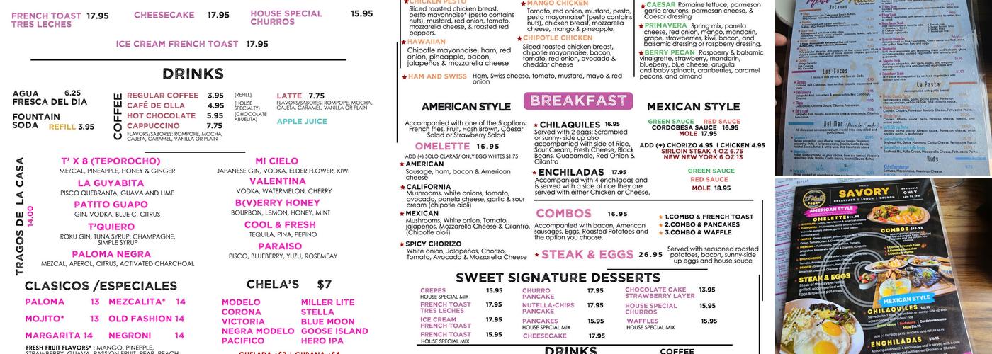 D'Nuez - Mexican Fusion Resraurant (Berwyn) Menu