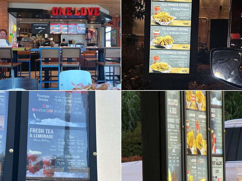 Raising Cane's Chicken Fingers Menu