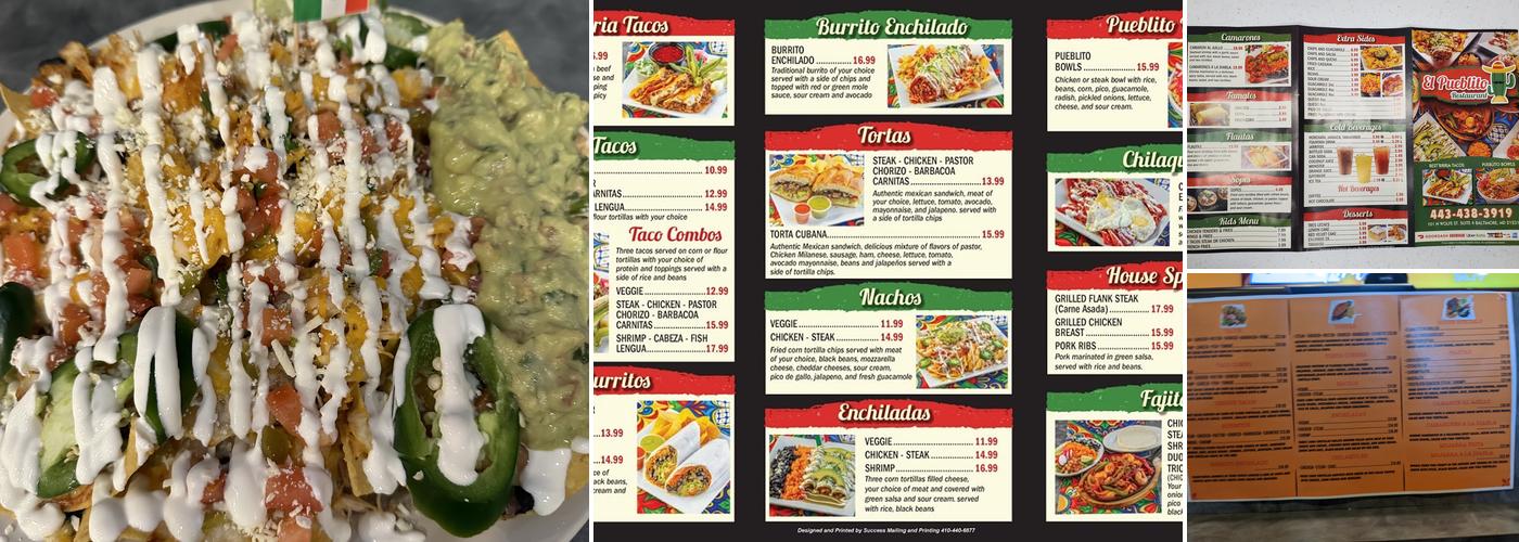 El Pueblito Restaurant Menu