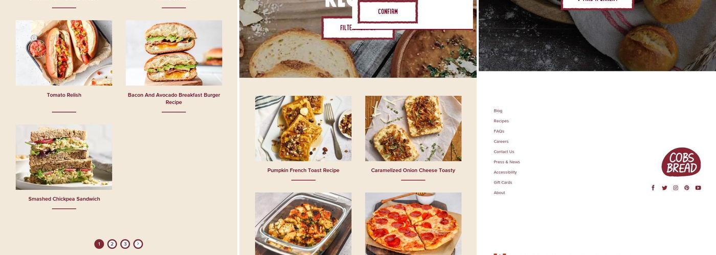 COBS Bread Bakery Centennial Village Menu