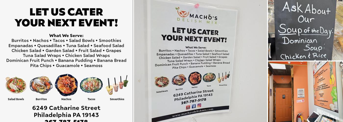 Macho's Delish Mix Menu