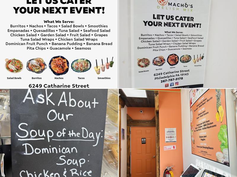 Macho's Delish Mix Menu