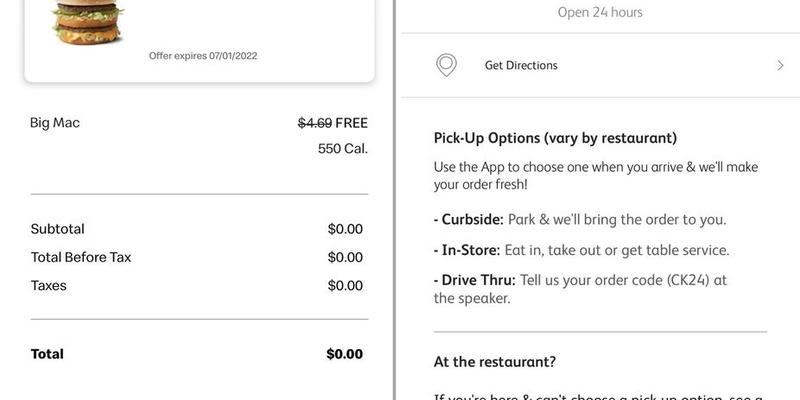 McDonald's Menu