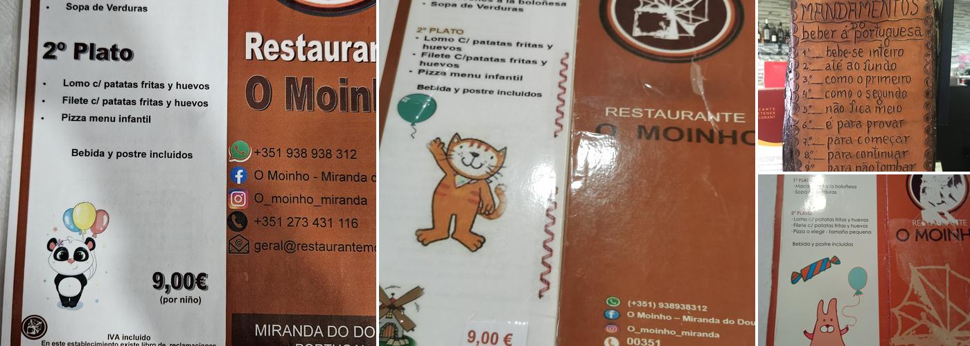 Restaurante Pizzaria O Moinho Menu