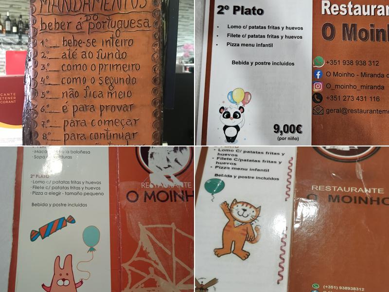 Restaurante Pizzaria O Moinho Menu