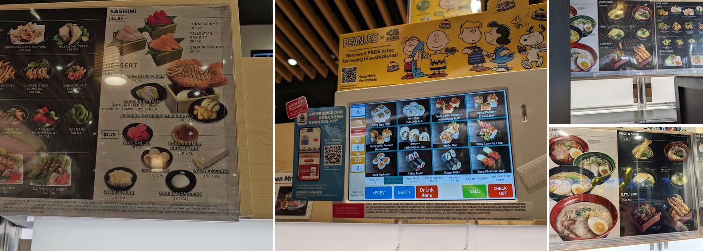 Kura Revolving Sushi Bar Menu