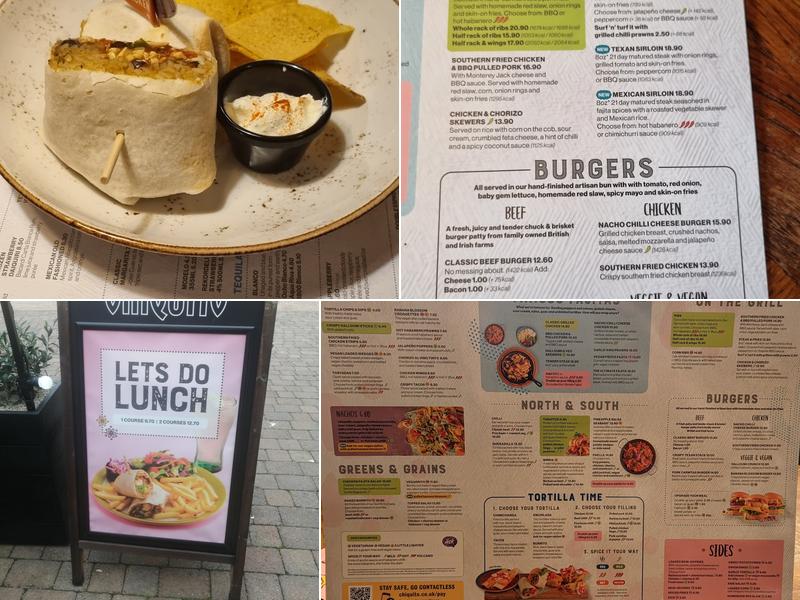 Chiquito Menu