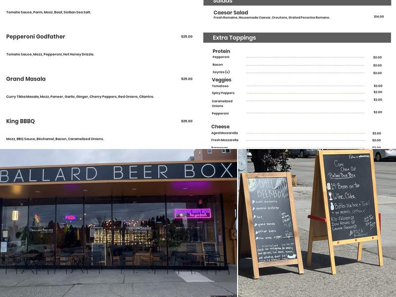 BallardBeerBox Menu